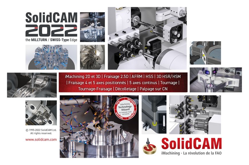 De nouveaux webinaires pour présenter les nouveautés de SolidCAM 2022 